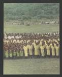 School children at celebrations, Queen Elizabeth Park, Rabaul, c1950