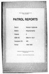 Patrol Reports. Western Highlands District, Wapenamanda, 1959 - 1960