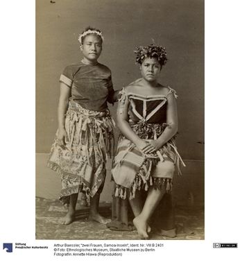 ["\"zwei Frauen, Samoa-Inseln\""]