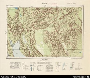 Indonesia, Western New Guinea, Kaimana, Series: Nederlands-Nieuw-Guinea, Sheet 15-K, 1956, 1:100 000