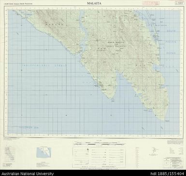 Solomon Islands, British Solomon Islands Protectorate, Malaita, Series: X711, Sheet 9-161-10, 1971, 1:50 000