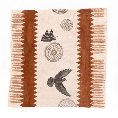 'Ahu (Norfolk tapa) titled '“Said Wi Bin” – Where We Come From'