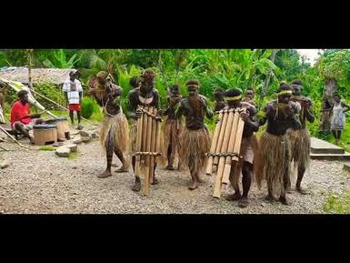 Areatakiki Cultural Pan Pipe Group Of South Guadalcanal.
