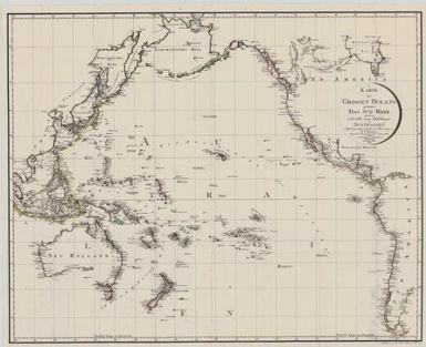 Karte des Grossen Oceans gewöhnlich das Süd Meer genannt, nebst allen neuen Entdeckungen in Australien / auf das genauste entworfen im Jahre 1809 von D.F. Sotzmann, Königl: Preuss. Kriegsrath u. Geogr. d. Acad. d. Wiss. zu Berlin