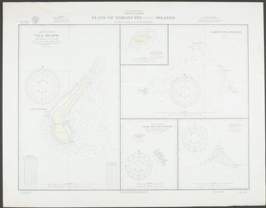 Plans of Namonuito (Onon) Islands, Caroline Islands, North Pacific Ocean : from Japanese sketch surveys between 1916 and 1922 / Hydrographic Office, U.S. Navy