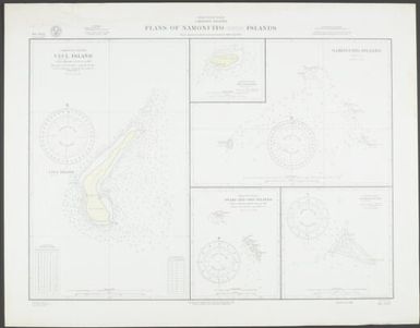 Plans of Namonuito (Onon) Islands, Caroline Islands, North Pacific Ocean : from Japanese sketch surveys between 1916 and 1922 / Hydrographic Office, U.S. Navy