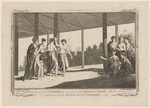 Captain Wallis, on his arrival at O'Taheite, in conversation with Oberea the queen, while her attendants are performing a favorite dance called the timrodee