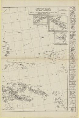 Southwest Pacific : war room display map : base map from Bartholomew's map of the far east & western Pacific area