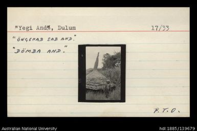 Yegi And, Dulum