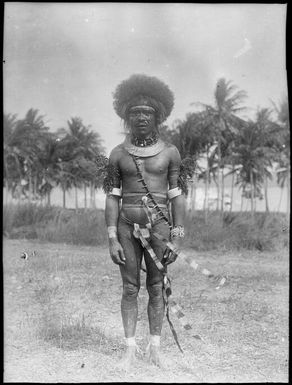Decorated Papuan man, Port Moresby, Papua, 1922 / Sarah Chinnery