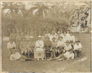 Star Boating Club :Photograph of members of the club who went to Samoa with Expeditionary Force, 1914.
