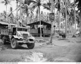MILNE BAY SUB AREA, NEW GUINEA. 1944-02-09. THE RECREATION HUT AT THE RECEPTION AND GENERAL DETAILS DEPOT