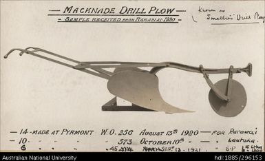 Macknade drill plow