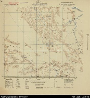 Indonesia, Papua, Netherlands Indies, Juliana-Gebergte, 1943, 1:250 000