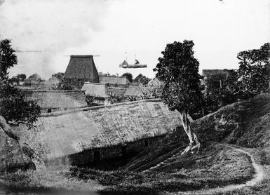 View of a Fijian village