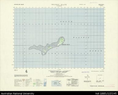 Papua New Guinea, New Ireland, Tingwon Island, Series: AMS T795, Sheet 5750 III, 1965, 1:50 000