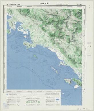 Carte de la Nouvelle Caledonie 150 000: Oua Tom