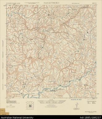 Fiji, Viti Levu, Nasauthoko, Series: X751, Sheet 58, 1943, 1:62 500