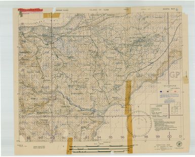 Island of Guam: Agana Bay - Special Air and Gunnery Target Map