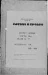 Patrol Reports. Morobe District, Wau, 1965 - 1966