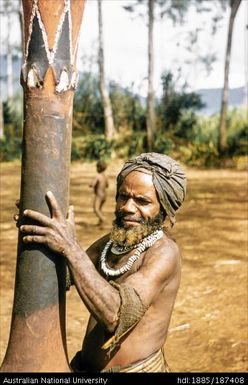 Man holding large drum