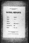 Patrol Reports. Western District, Daru, 1911 - 1912