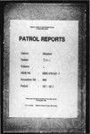 Patrol Reports. Western District, Daru, 1911 - 1912