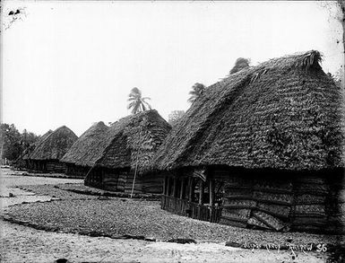 Samoan village on the Manu'a Island Group