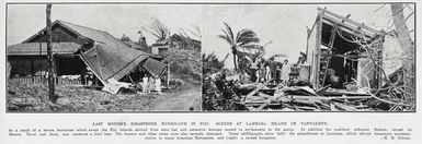Last month's disastrous hurricane in Fiji: scenes at Lambasa, Island of Vanualevu