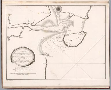 Plano del Puerto de Santona : situado en la Costa de Cantabria ... Levantado por el Brigadier de la Rl. Armada D. Vicente Tofino de S. Miguel. Ano de 1789. Joaquín Ballester lo grabo. (to accompany) Atlas maritimo de Espana : Madrid MDCCLXXXIX (1789).