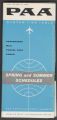 Pan American World Airways system time table: Spring and Summer schedules, April 26 - May 31, 1959