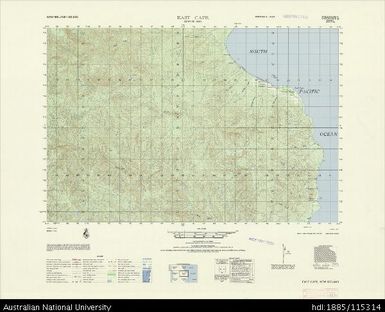 Papua New Guinea, New Ireland, East Cape, Series: AMS T795, Sheet 6345 II, 1965, 1:50 000