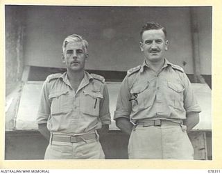 SIPAAI, BOUGAINVILLE ISLAND. 1945-01-07. PERMIT PHOTOGRAPHS TAKEN FOR THE 101ST FIELD SECURITY SECTION AND THE 29TH FIELD SECURITY SECTION. SEEN ARE:- VX13715 LIEUTENANT G.W. NEWSTEAD (1); TX5771 ..