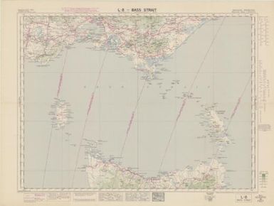 Australian aeronautical map: Bass Strait (Sheet L8)