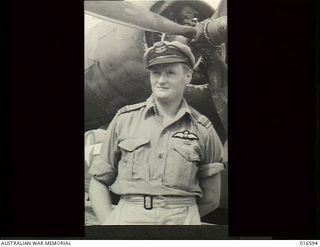 New Guinea. 1944-02-20. RAAF members are now flying American Liberator aircraft operating in New Guinea. Every state except Tasmania is represented in the Liberator crews. Shown: Flight Lieutenant ..