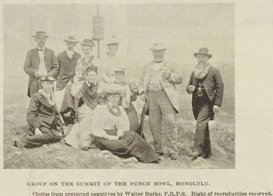 Group on the Summit of the Punch Bowl, Honolulu