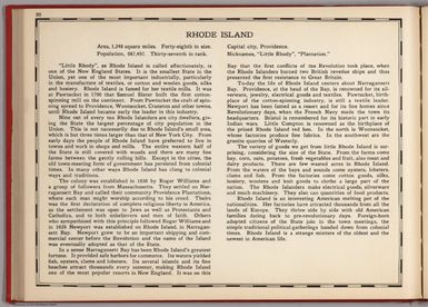 (Text Page) Rhode Island.