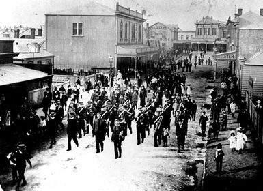 Salvationists' parade, 1886