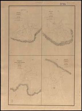 Harbour of Mataatu, north side, island of Savaii ; Harbour of Apia, north side, island of Upolu ; roadstead between Laulii and Latonga, north side, island of Upolu ; harbour of Falealili, south side, island of Upolu