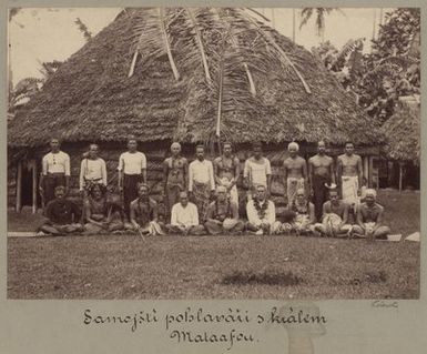 King Mataafa of Samoa and the chiefs