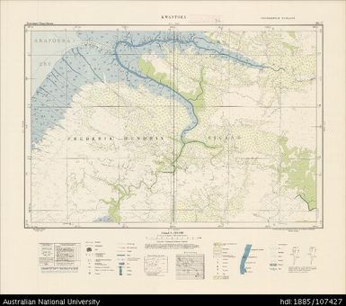 Indonesia, Western New Guinea, Kwantoea, Series: Nederlands-Nieuw-Guinea, Sheet 29-T, 1955, 1:100 000