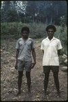 Kennet and Koplan King Kome, young Manga men just returned from completing training in Anglican schools, await assignment as lay catechists