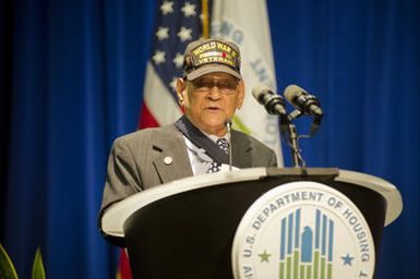 Asian American and Pacific Islanders (AAPI) Heritage event at HUD headquarters, with Hawaii Senator Daniel Inouye and Washington, D.C. television news anchor Eun Yang [among the guest speakers,] and Secretary Shaun Donovan and Deputy Secretary Ron Sims [among the HUD senior officials on hand]