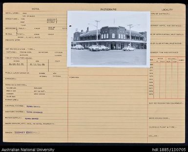 Golan Hotel Lismore card 6 side 2