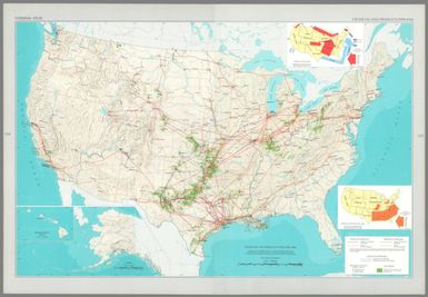 Crude oil and products pipelines : 1966 / adapted from 1:1,500,000-scale maps, Crude Oil Pipeline Map of the United States and Southern Canada, and Products Pipeline Map of the United States and Southern Canada, by the American Petroleum Institute, 1967.