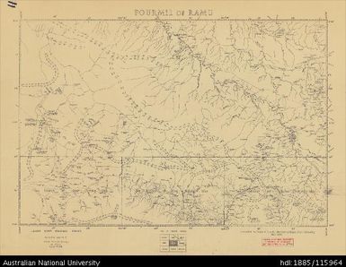 Papua New Guinea, Fourmil of Ramu, Fourmil series, Sheet 11, 1956, 1:253 440