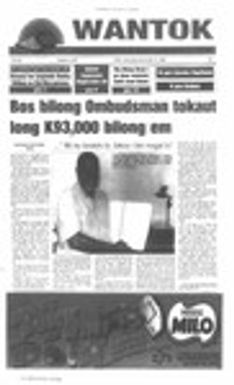 Wantok Niuspepa--Issue No. 1350 (May 11, 2000)