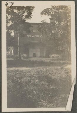 Cinema at Rabaul, New Britain Island, Papua New Guinea, approximately 1916