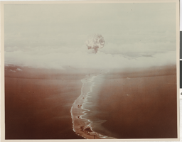 Mushroom cloud of the "George" nuclear test: photographic print
