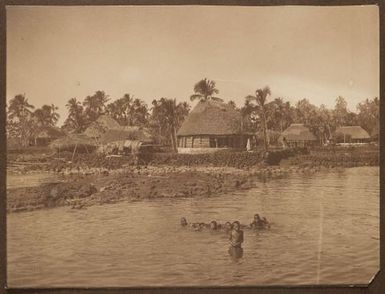 Boys swimming in lagoon, Samoa. From the album: Samoa